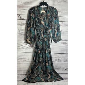 Vintage Lady Carol of New York Paisley Belted Dress size 12